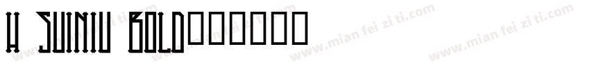 h suiniu bold字体转换